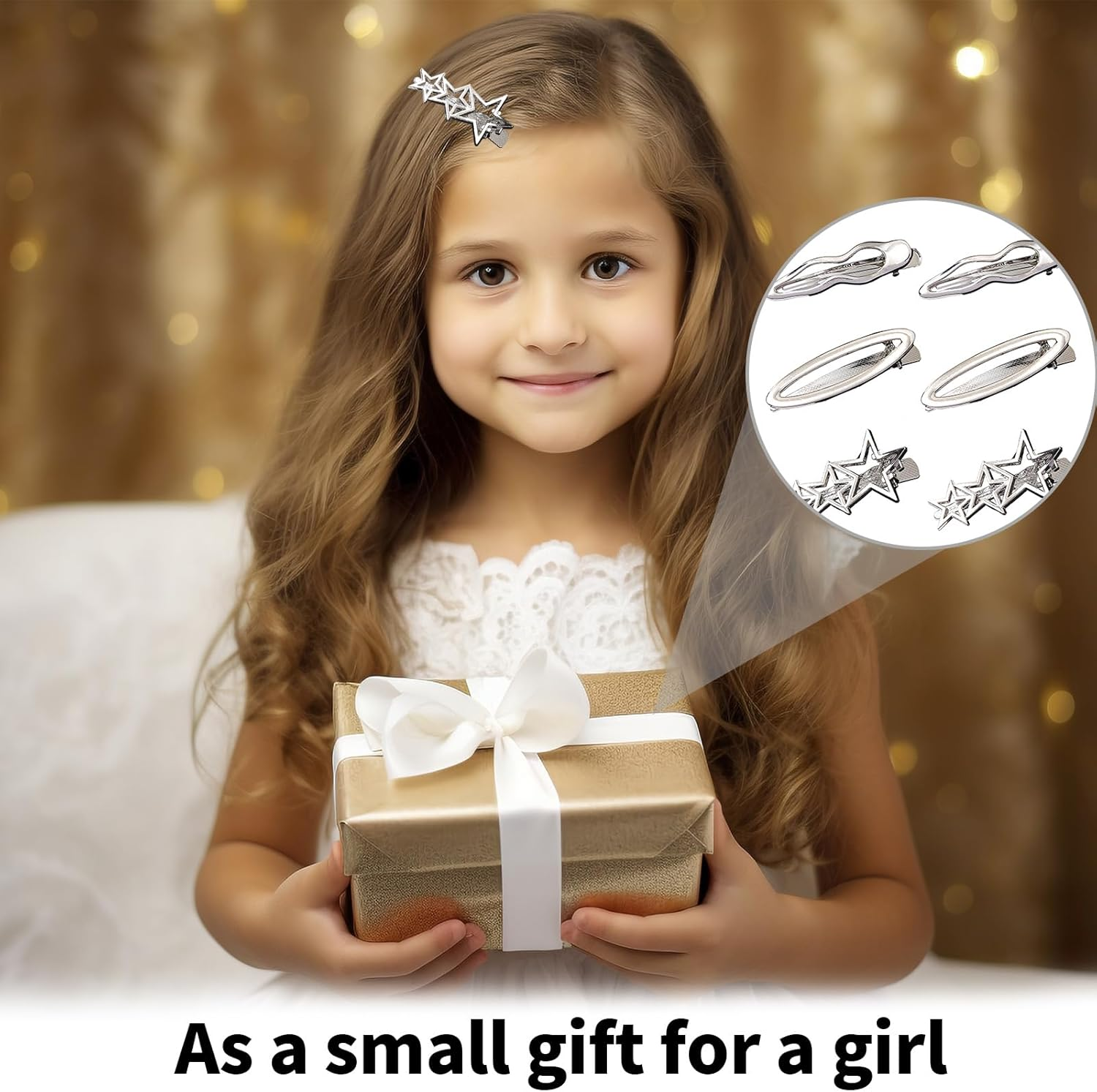 YCHYAN Pack of 6 Silver Hair Clips, Various Silver Metal Hair Clips, Y2K, Women'S Silver Snap Hair Clips, Suitable for Daily Wear, Party Dress Up, Secure the Hair image number 2