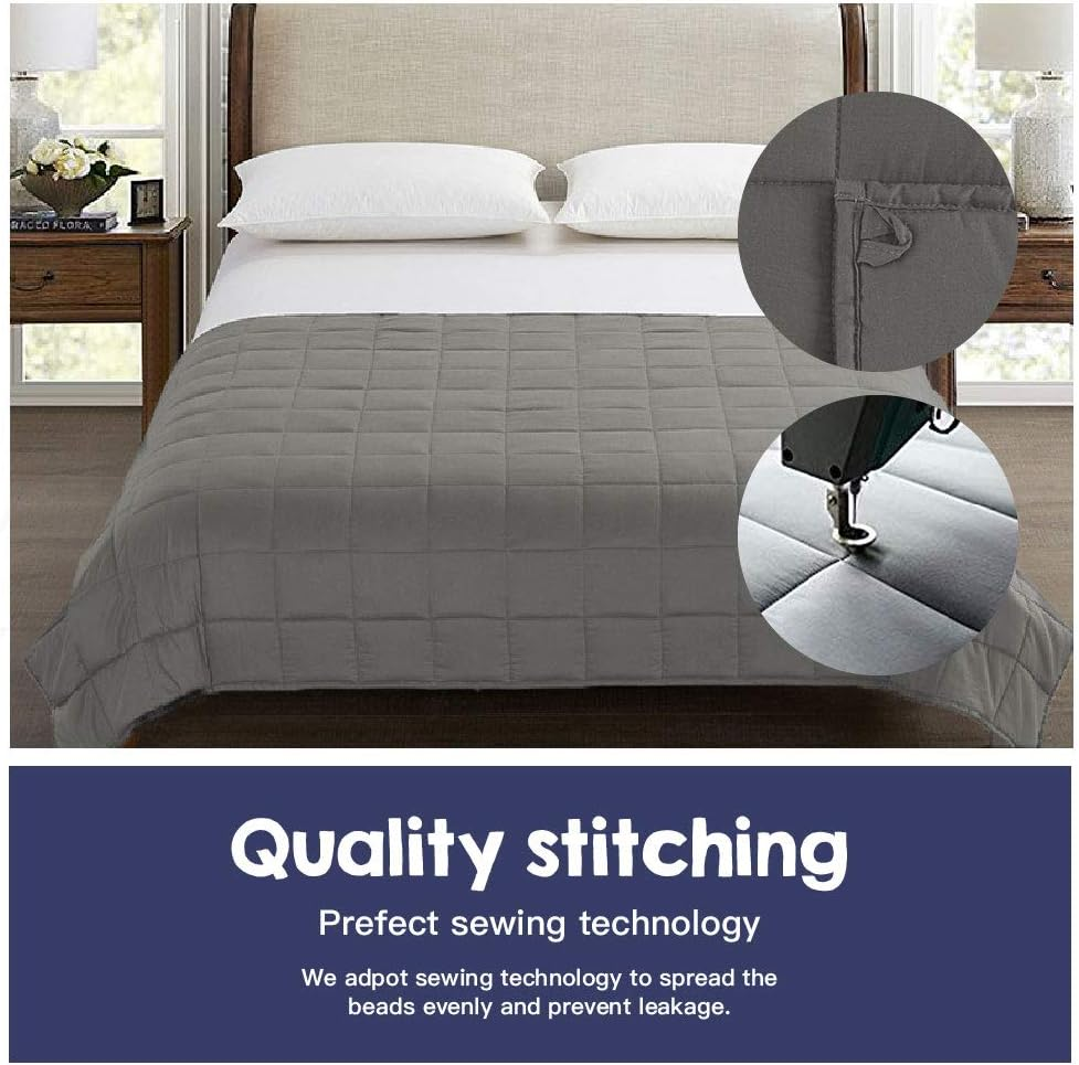 LUXOR Microfibre Weighted Blanket, Machine Washable Winter Blankets for Adults (4.5KG (104X152Cm), Navy) image number 6