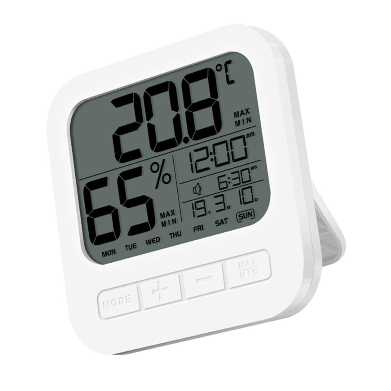 High Precision Digital Hygrometer Indoor Thermometer with Temperature and Humidity Monitor Maximum and Minimum Records Climate Indicator for Home and Nursery Use