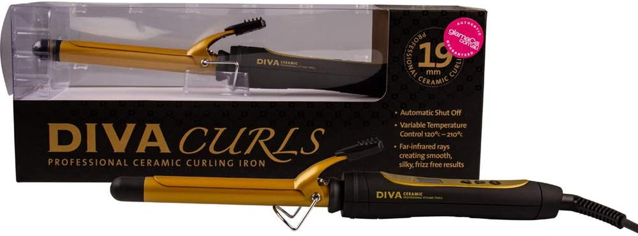 Diva Curls Professional Curling Tong 19Mm