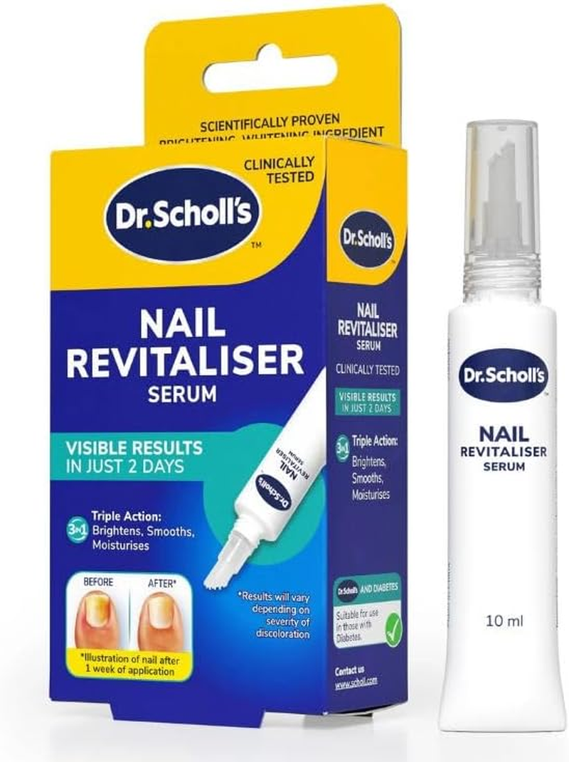 Dr. Scholl'S Nail Revitaliser 10Ml Visible Results in Just 2 Days: Brightening, Smoothing, Moisturizing, Improves the Look of Nails and Toenails Damaged by Nail Fungus