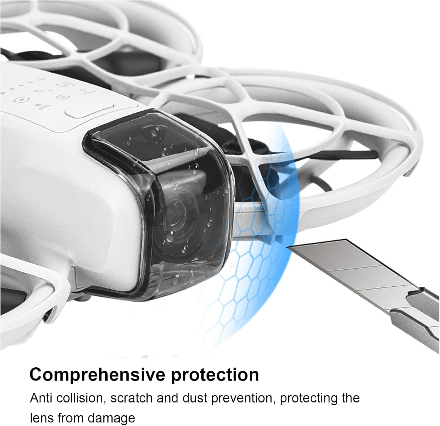 Gimbal Protective Case Accessory for DJI Neo, Lens Cap Gimbal Protective Case Camera Protection for Neo DJI, Dust Cover for DJI Neo Drone Accessories (2 Pieces) image number 6