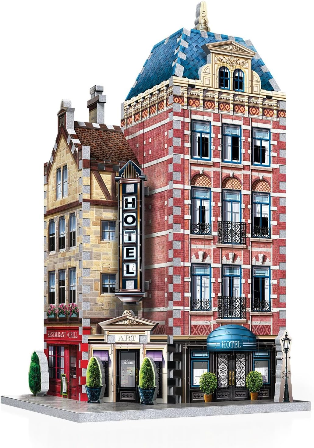 Wrebbit 3D Urbania: 3D Hotel 295 Pieces Jigsaw Puzzle