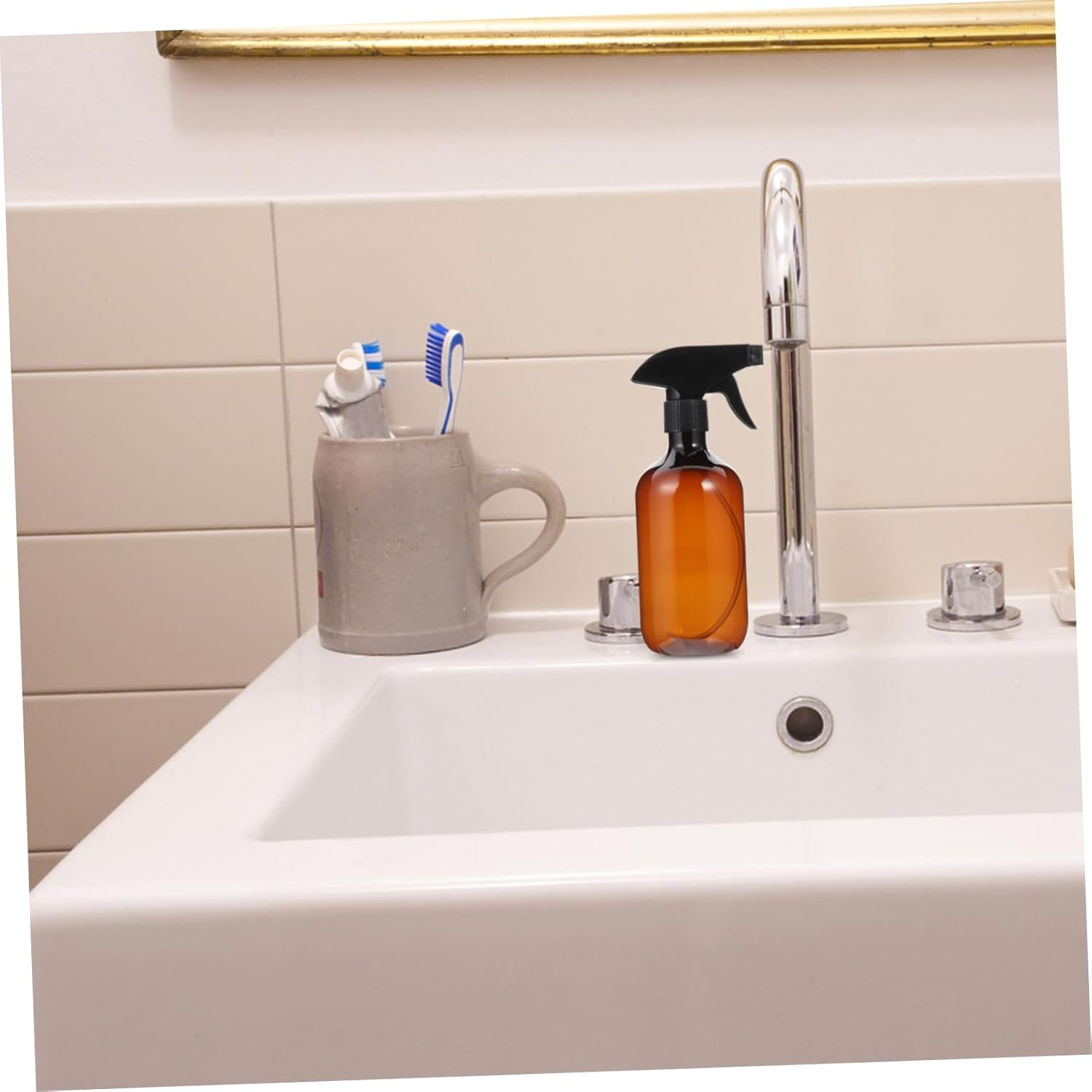 NOLITOY Amber Pet Spray Bottle 4 Pack 500Ml Empty Containers for Liquid Storage Travel