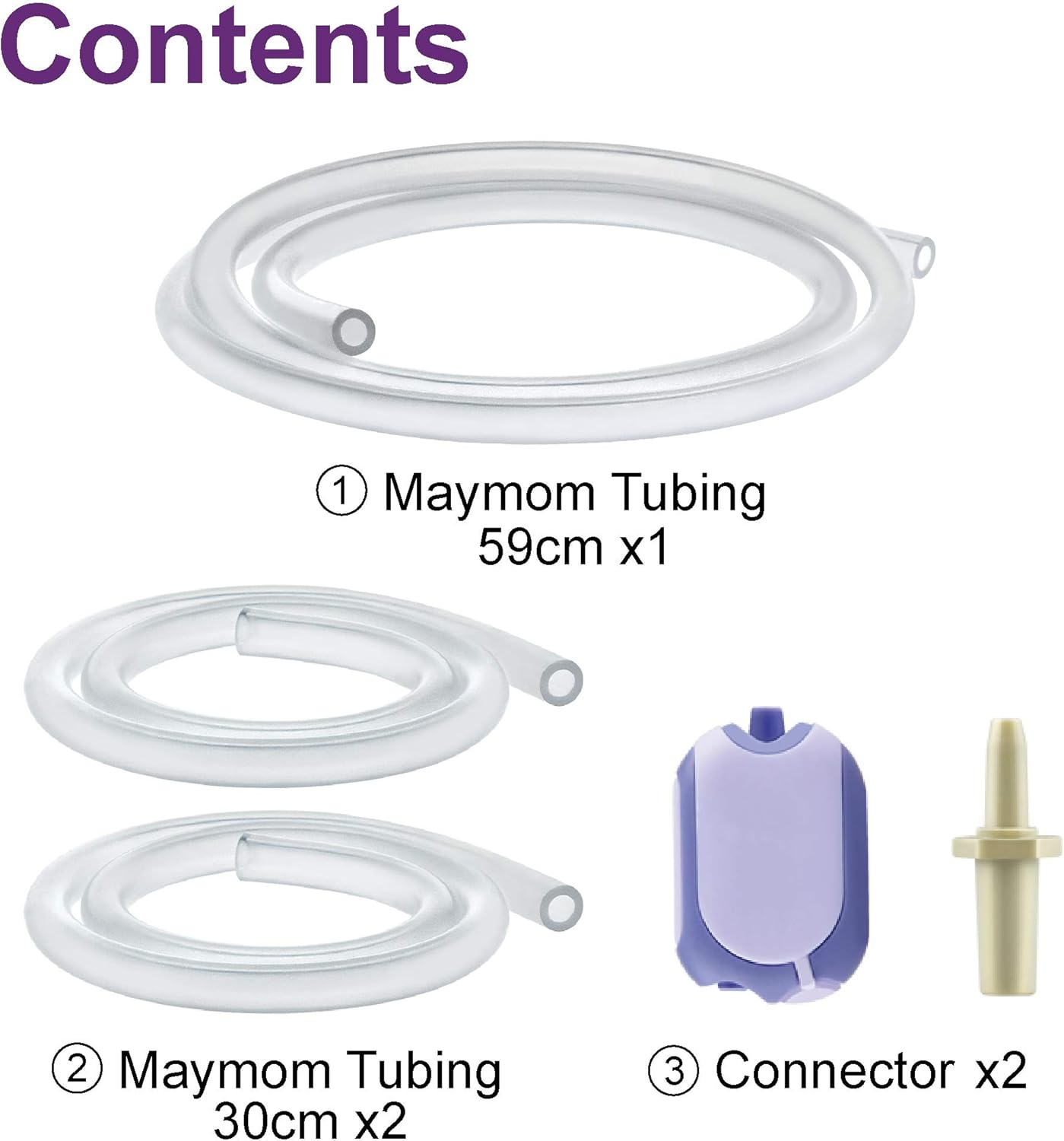 Maymom Tubing Compatible with Lansinoh Breastpump Not Original Lansinoh Pump Parts Replace Lansinoh Tubing. Work with Lansinoh Signature Pro,Lansinoh Smartpump image number 2