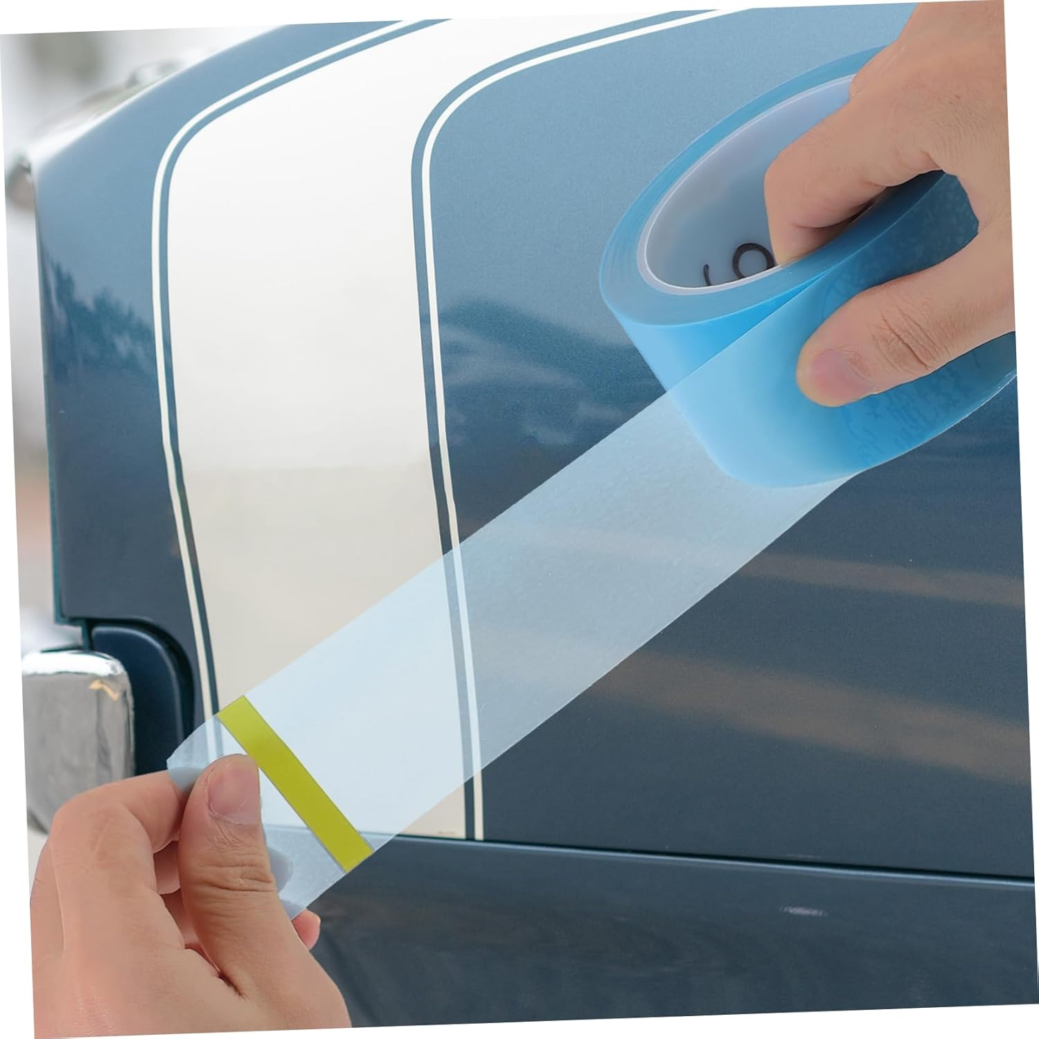 Hohopeti 5Rolls Auto Masking Tape Assorted for Low Tack High Temperature Resistant for Cars and Vehicles image number 2