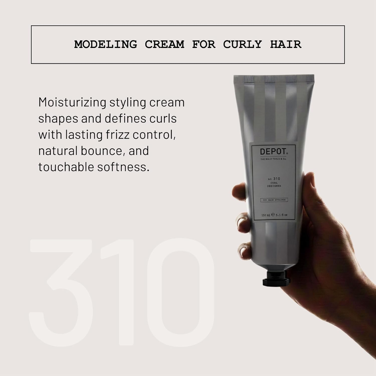Depot No. 310 Curl Designer Modeling Cream 150 Ml image number 1