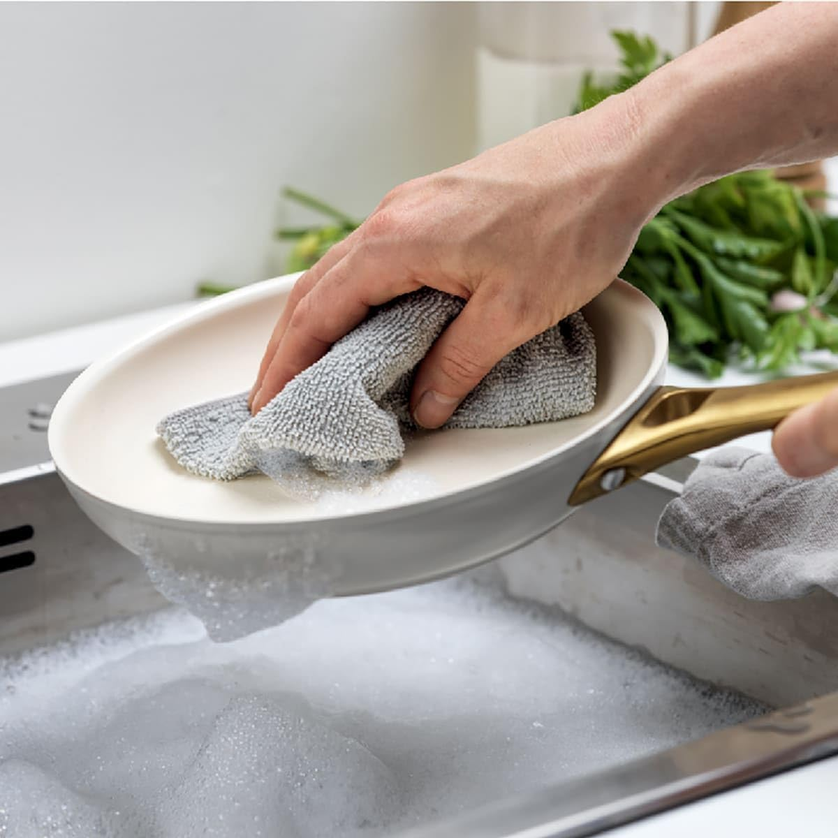 Greenpan Padova Healthy Ceramic Nonstick 10Pc Cookware Pots and Pans Set, Induction Safe, Dove Grey image number 1