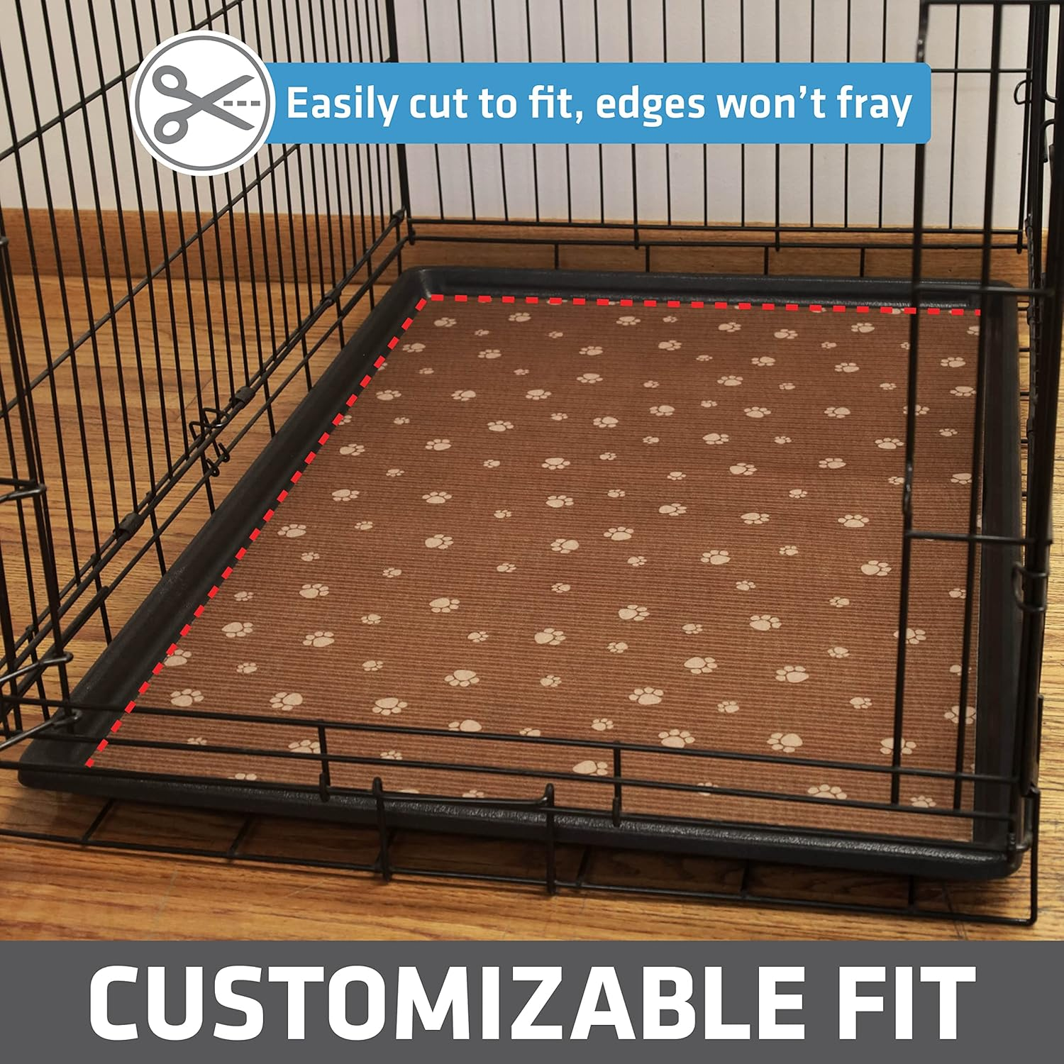 Drymate Dog Crate Mat, 27" X 42", Brown