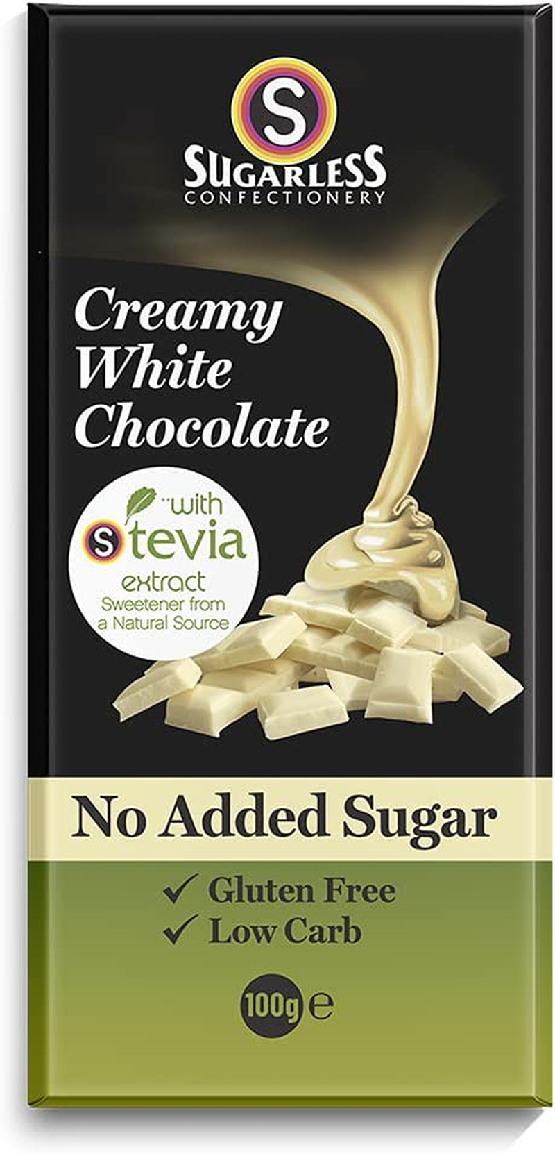 The Sugarless Company a Creamy White Chocolate, 100 G image number 5