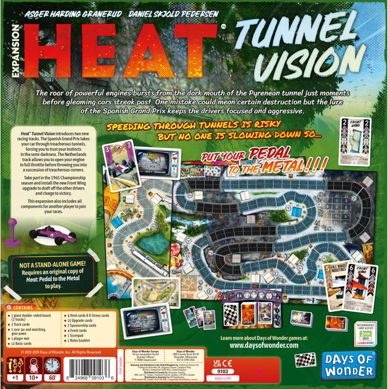 Asmodee | Days of Wonder | Heat Tunnel Vision Expansion | Racing Strategy Game | 1+ Players, Ages 10+ image number 1