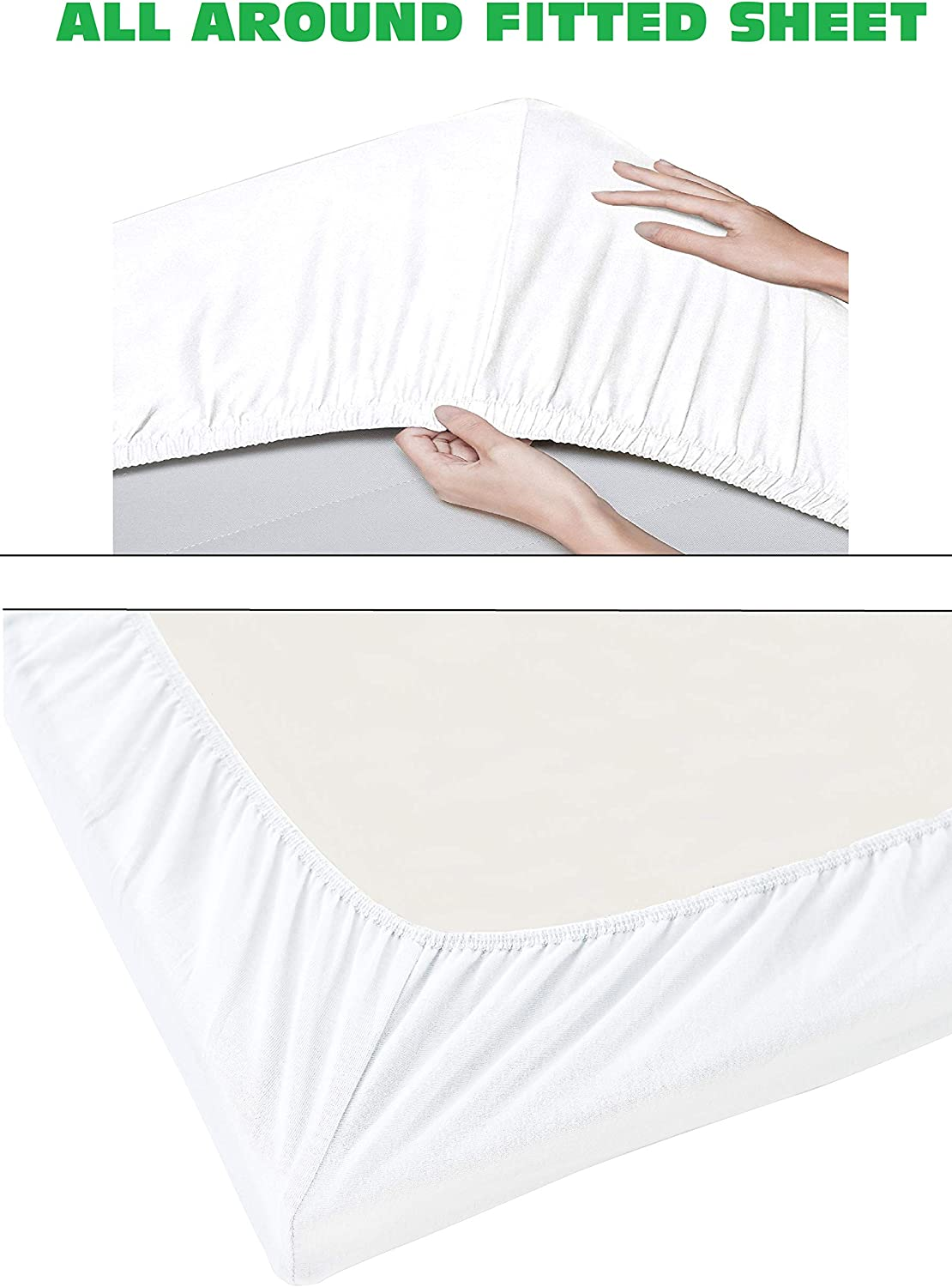 Elegant Comfort Luxury Wrinkle,Fade and Stain Resistant 1500 Thread Count Egyptian Quality 4-Piece Bed Sheet Set, Deep Pocket, Hypoallergenic, Queen Size, Red image number 4