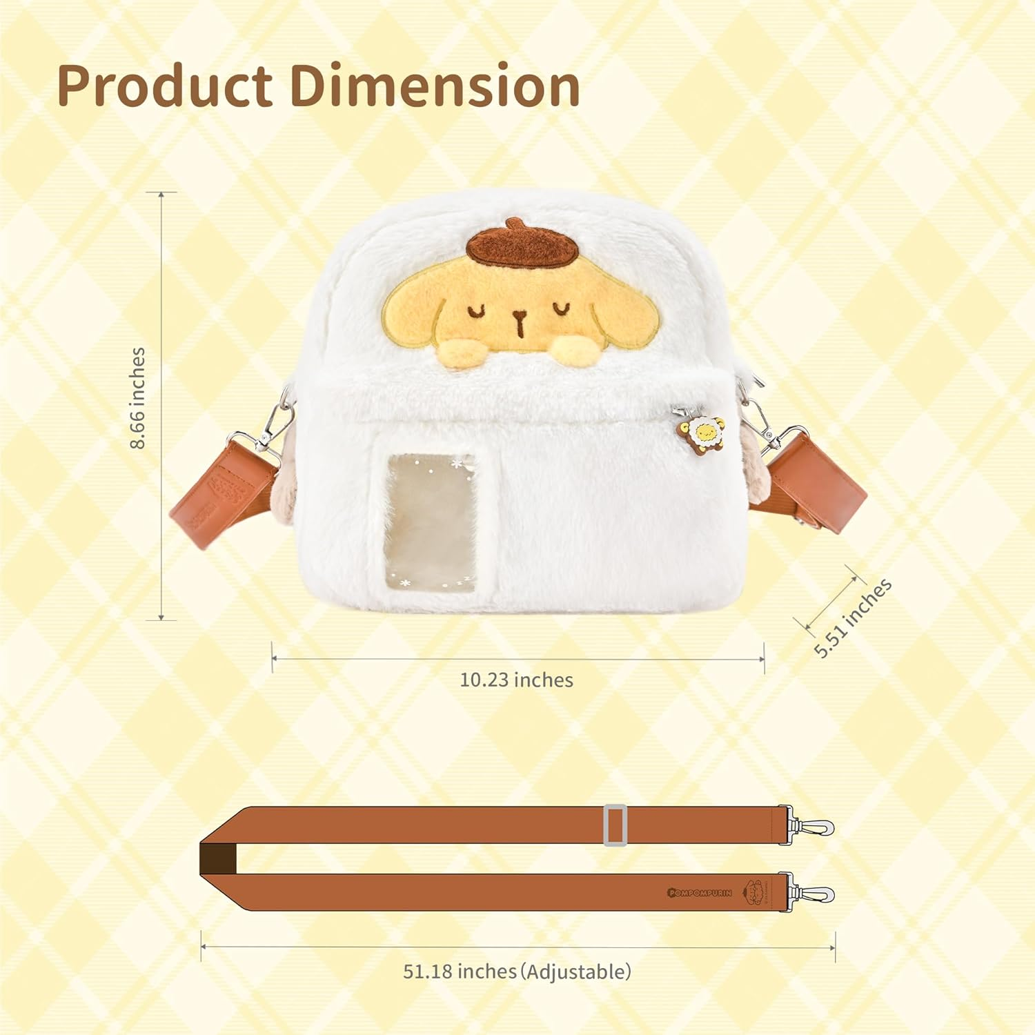 Kuitmor Camera Bag,Plush Crossbody Camera Case,Dslr/Slr/Mirrorless Camera Shoulder Bag for Photographers Compatible with Fujifilm/Canon/Sony - BDG image number 1