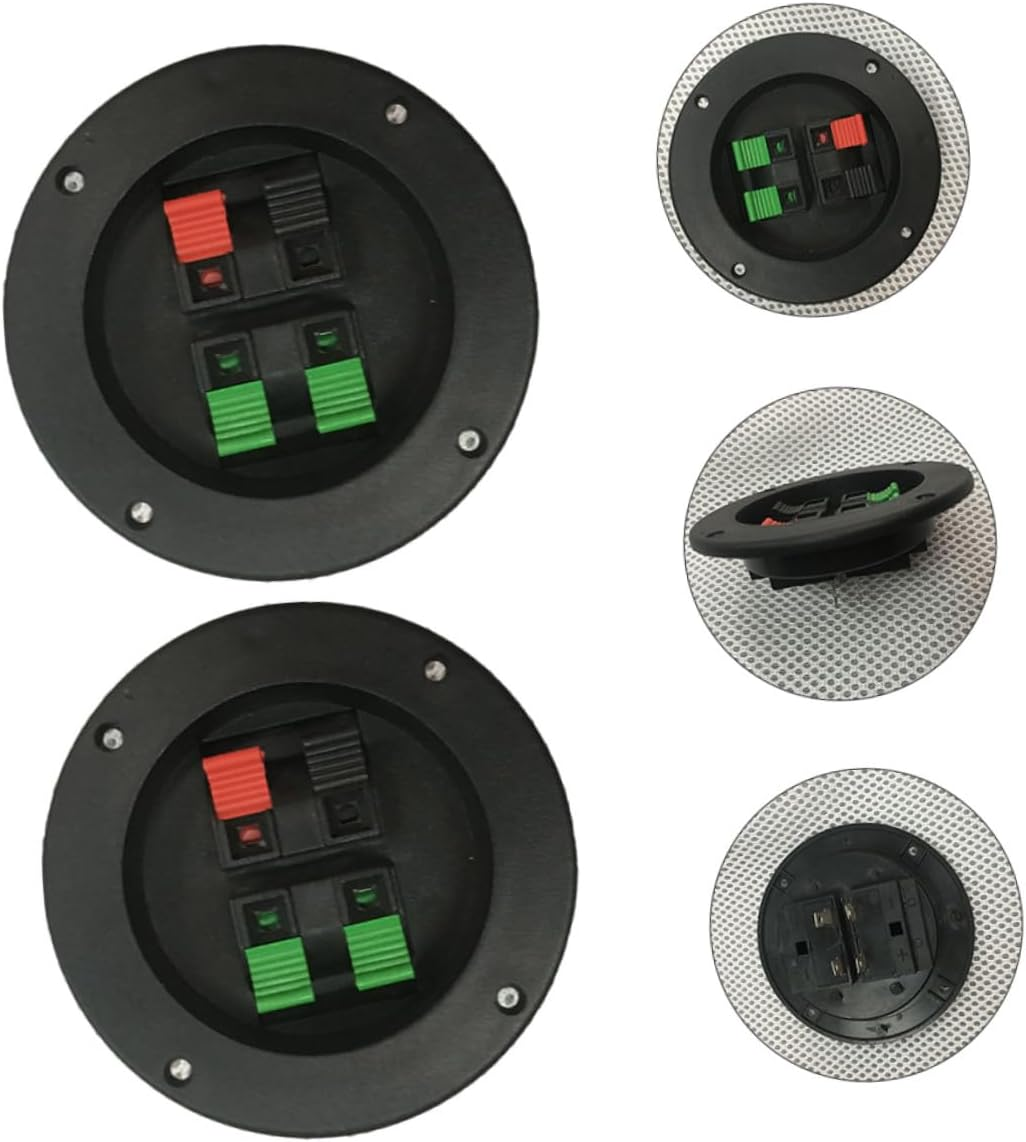Jojofuny 2 Pcs Speaker Terminal Connector Binding Post Loudspeaker Connector Accessory with 4 Ports Compatible for Home Audio Systems and Amplifiers image number 6