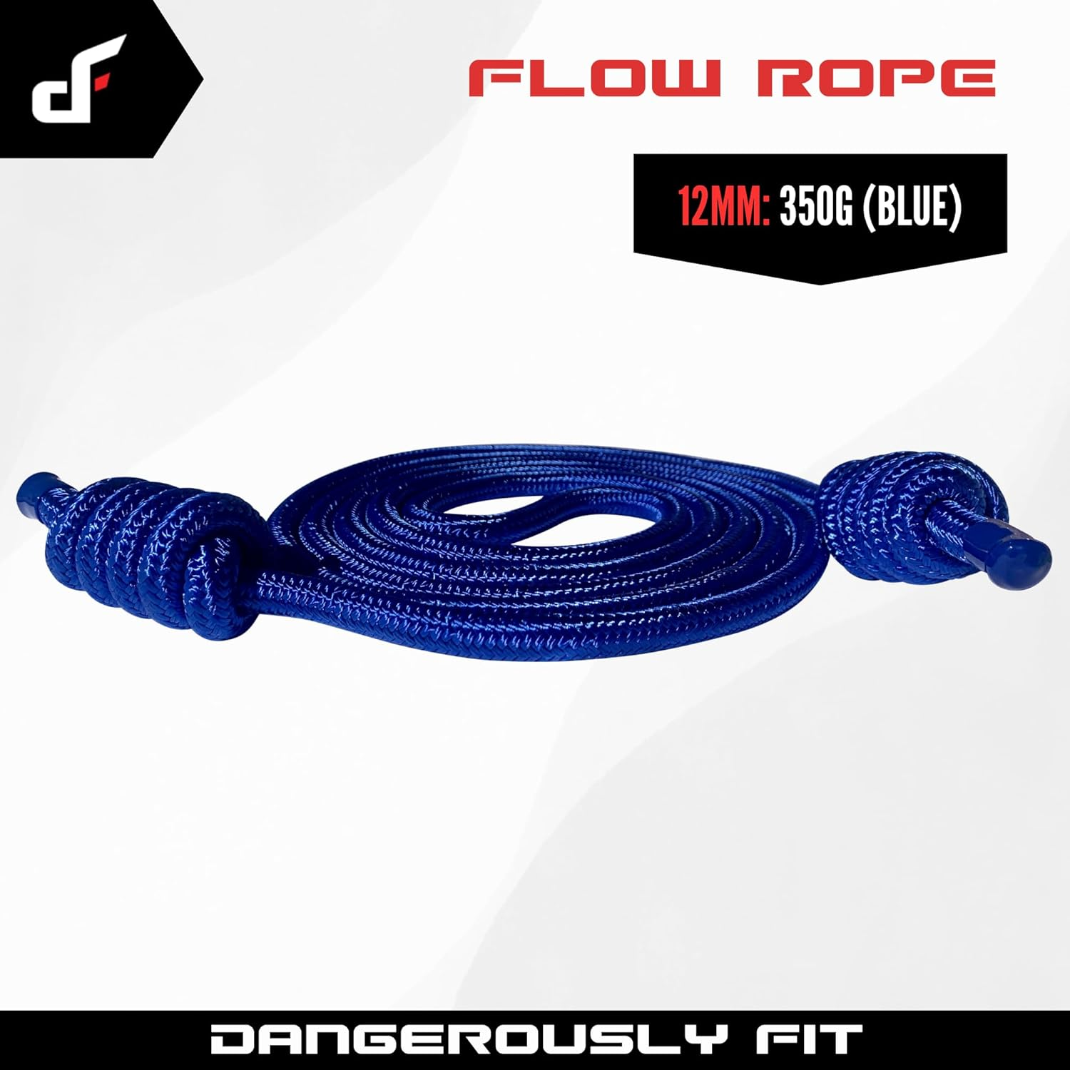 Flow Rope for Fitness Exercise - Double Braid 9Ft Adjustable Length Jump Ropes - Home or Gym Training Workout for Men and Women image number 4
