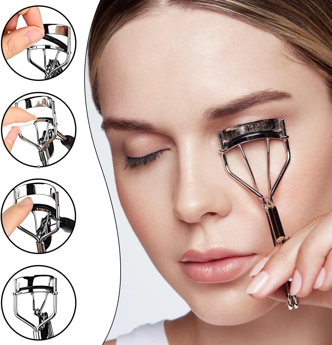 ZORVYN Pack of 60 Replacement Pads Universal Replacement Rubber Bands for Eyelash Curler Makeup Tool for Women and Girls (Black) image number 3