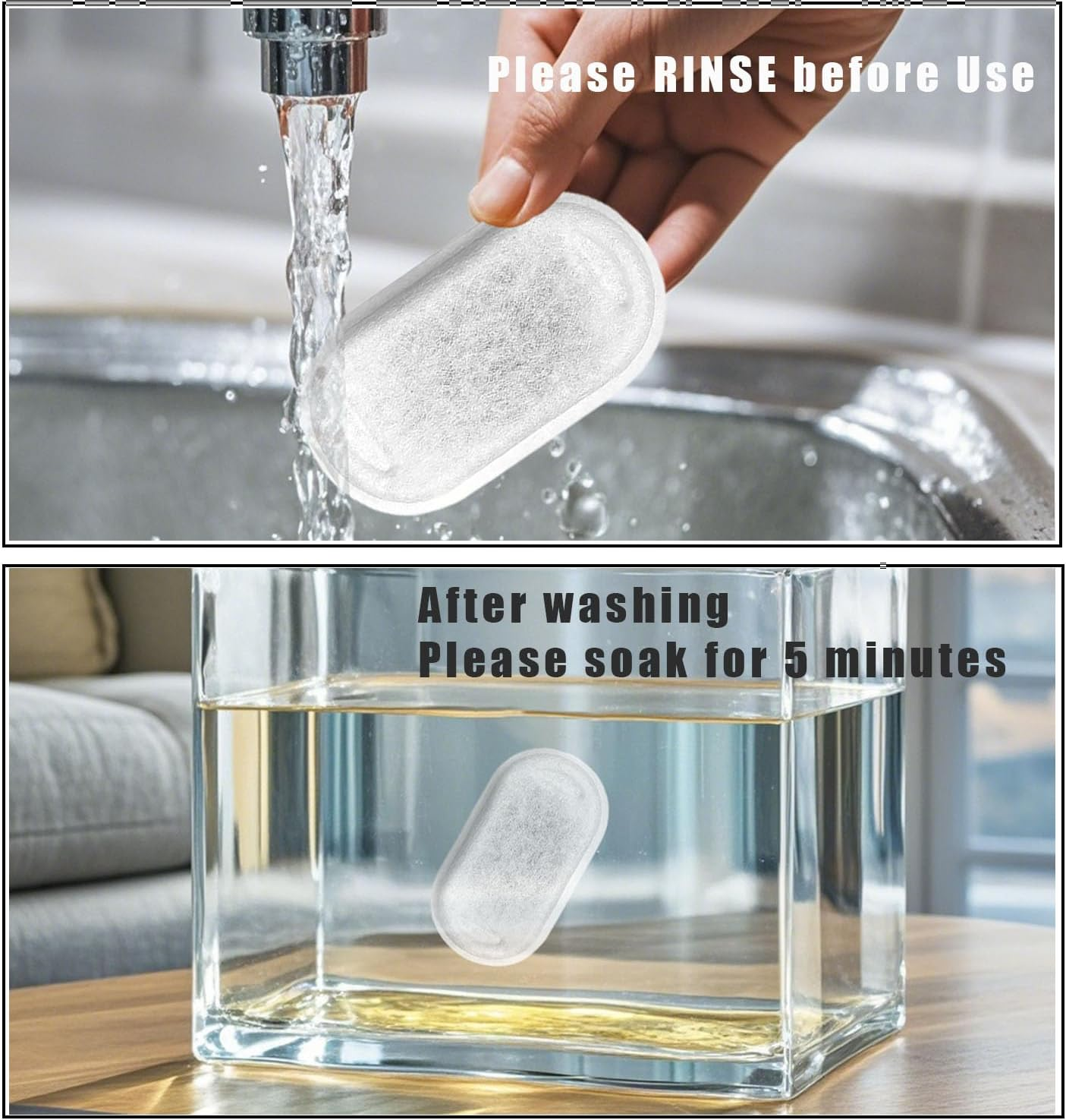 Cat Water Fountain Filters,16 Pack Cat Fountain Replacement Filters for Stainless Steel 67Oz/2L Adjustable Water Flow Pet Water Fountain,Dog Water Fountain (8+8 Pack) image number 4