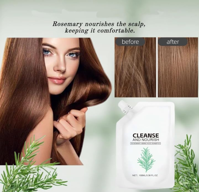Rosemary Amino Acid Shampoo, Natural Rosemary Extract Hair, Growth Shampoo Gentle Clean for Smooth & Glossy, Strengthen Scalp with Natural Formula, Repairing & Nourishing for Women & Men (1) image number 1
