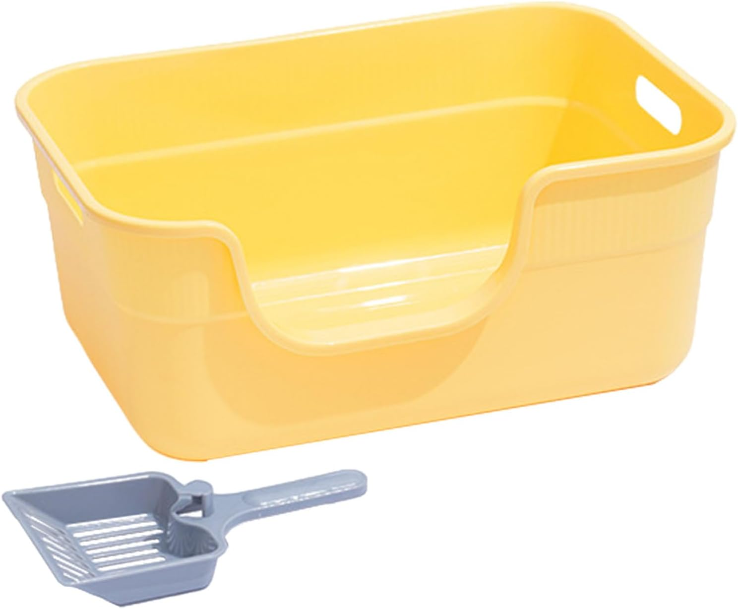 Cat Pan - Large Capacity Cat Pan Litter Boxes Open Top, Litter Tray, Pet Supplies, Anti-Spillage Boxes for Kittens, Big Small Cats, Rabbits image number 2