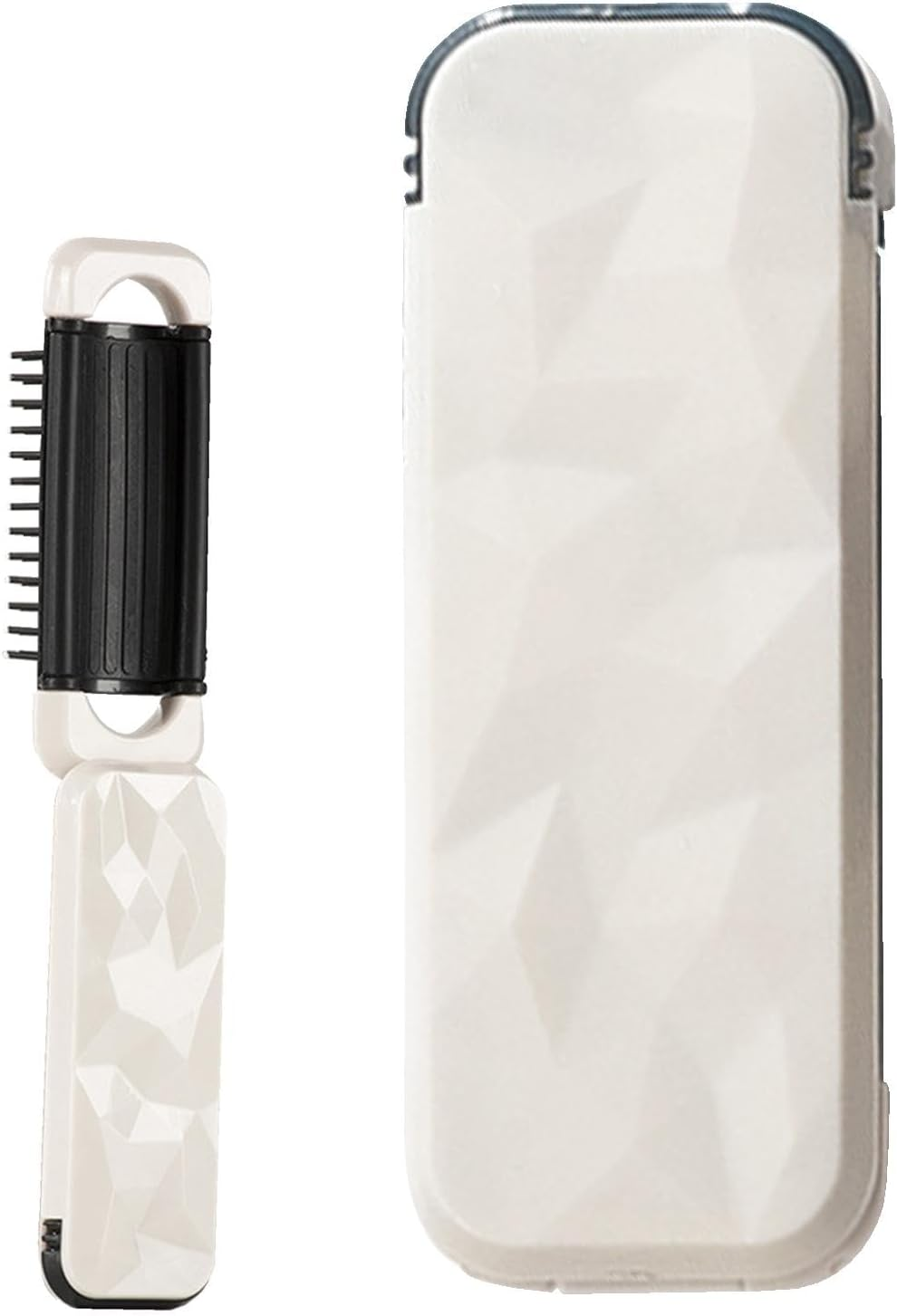 Foldable Hair Brush with Mirrors, Portable Air Cushion Comb, Travel Hair Styling Tool, High Top Artifact Hair Comb, Scalp Massage Brush for Curly Hair, Ladies&rsquo; Foldable Hair Brush, Air Cushion Comb