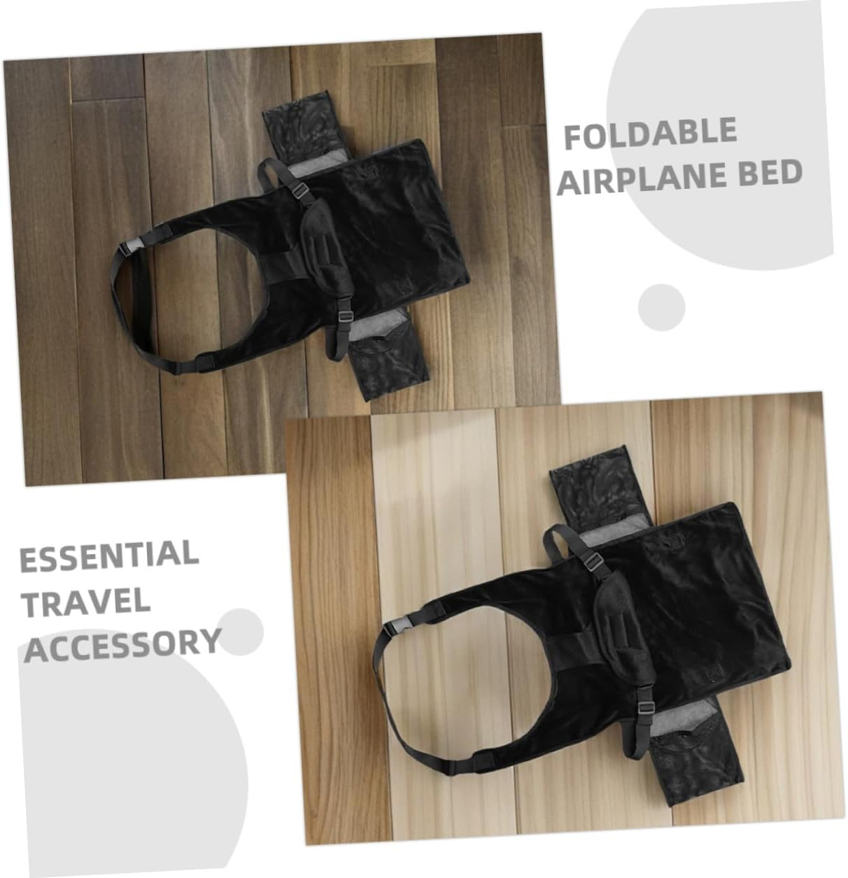 Portable Airplane Bed with Footrest Lightweight Foldable Seat Extender for Comfortable Family Travel Flights Compact Travel Essential image number 2