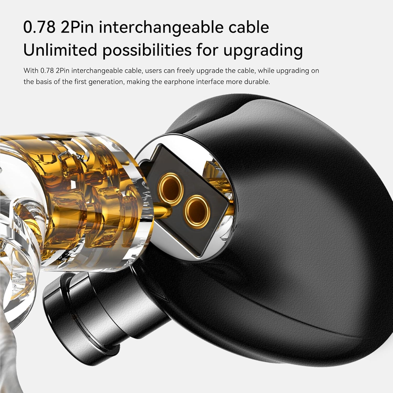 EZ EAR BLON BL03II Hifi in Ear Monitor Upgraded 10Mm Dual Cavity DD In-Ear Earphone IEM with 0.78 2Pin OFC Detachable Cable for Musician Singer Work Gaming Cellphone (With Mic) image number 3