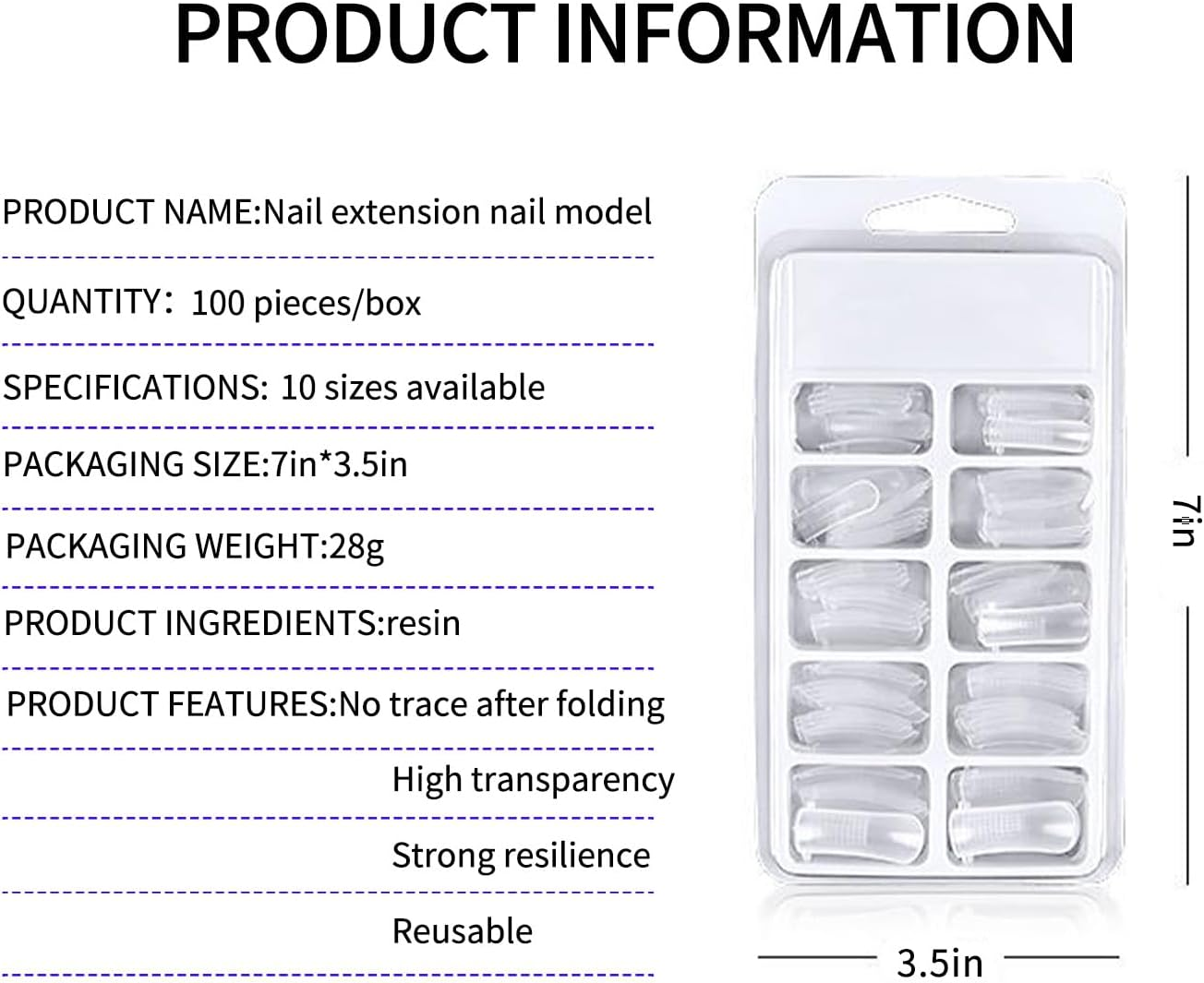 Poly Nail Gel Brush 2In1 Dual-Ended Hard Gel Nail Brush Builder Gel Brush Flexible Bristles Stainless Steel Glue Applicator Pen for Hybrid Gel Gel Acrylic Nails Extension Black (PEN 5, 1) image number 3