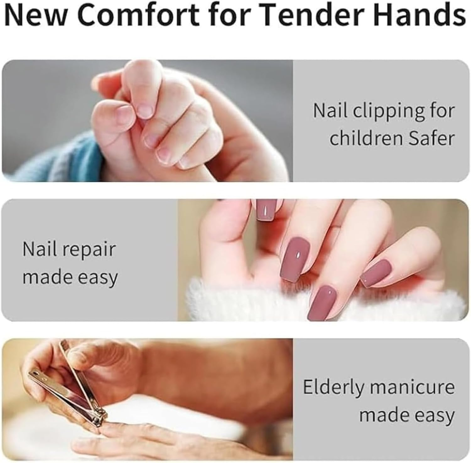 Vueeze Easyclip Smart Nail Clipper, Glosrity/Pubyfun Easy Clip 3-In-1 Multi-Functional Smart Electric Nail Clipper, Nail Trimmer Polisher with LED Light & Clip Storage (Black) - 2B image number 7