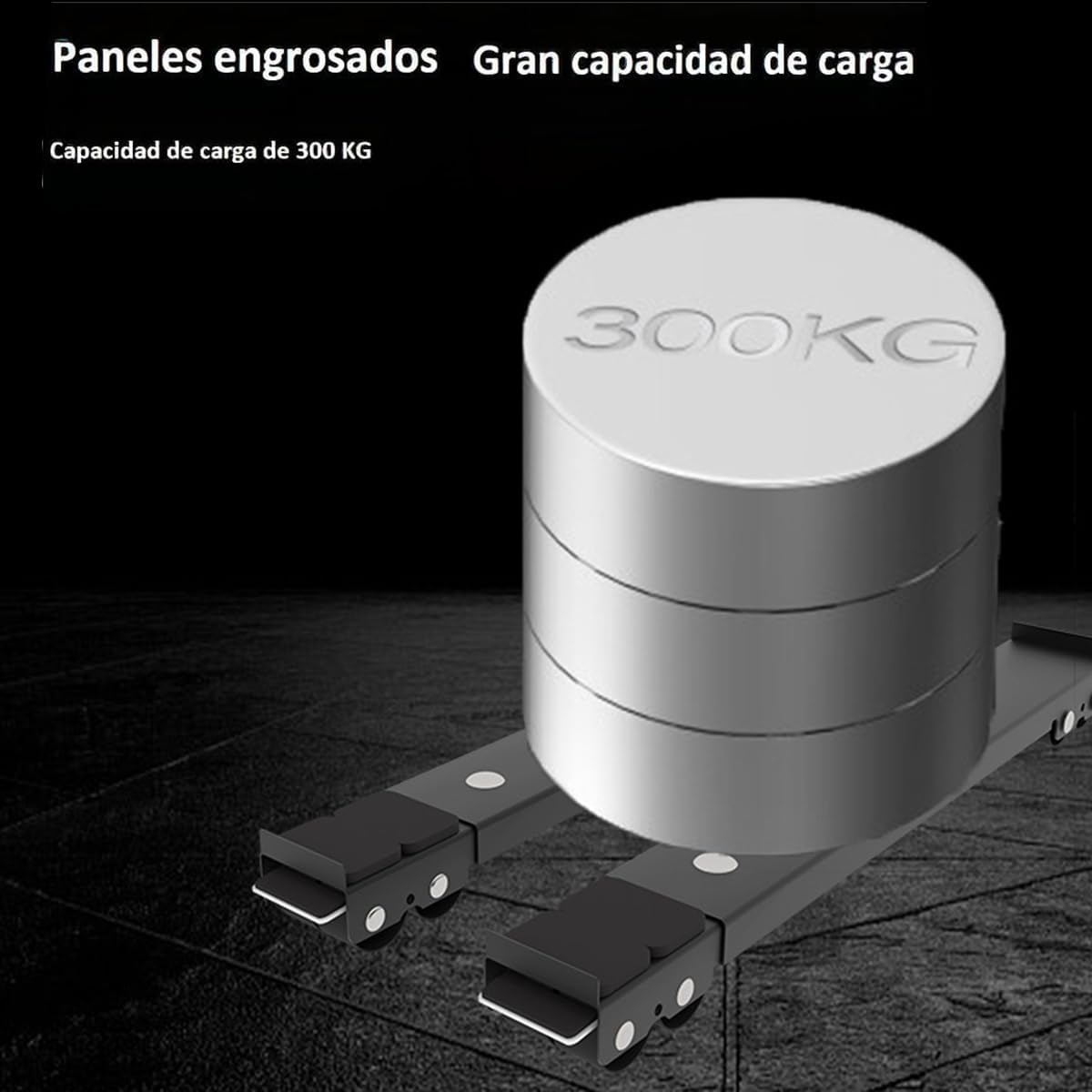 Universal Mobile Base Fridge Stand, Furniture Mobile Roller, Extendable Appliance Rollers Mobile Washing Machine Base, Moving Cart, for Washing Machines, Refrigerators, Dryers, Dishwashers (Black) - White image number 6