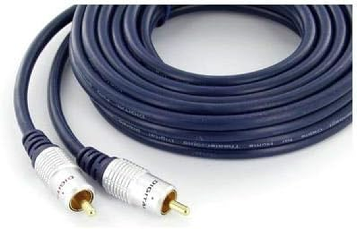 1M Stereo Audio Cable 2RCA Male to 2RCA Male Red & White RCA Cord Lead image number 2