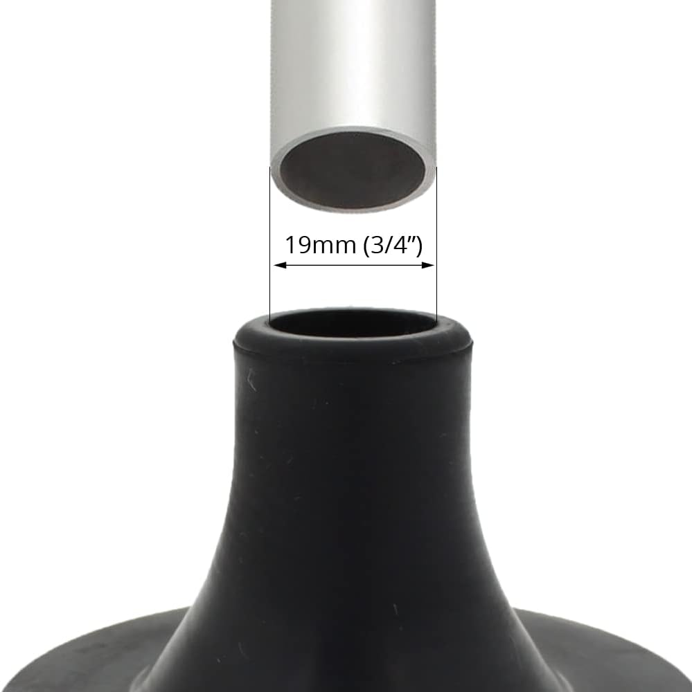 19Mm 3/4" Large Based Self-Standing Rubber Foot Tip Ferrule for Walking Sticks and Canes - by Lifeswonderful image number 2