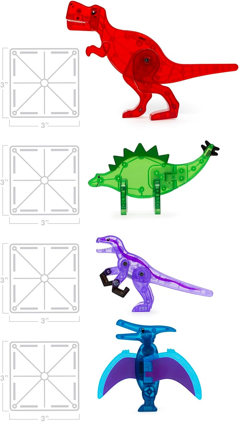 Magna-Tiles Dino World Magnetic Construction 40-Piece Set image number 1