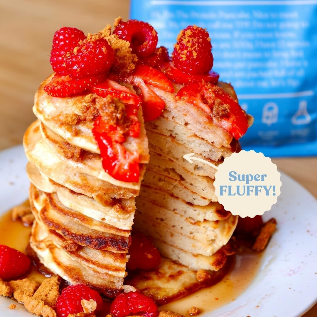 Protein Pancake Mix &ndash; Buttermilk Flavour | 500G Bag | High Protein, No Added Sugar, Just Add Water image number 6