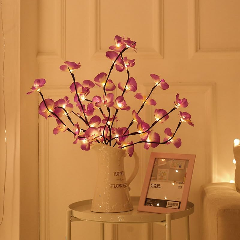 Esoes Light Branches Decorative Light Decorative Branches Light Branches LED Lights Branches Light Tree LED Tree Light Branch Decorative Lighting for Indoor Outdoor Use (Purple Pink) image number 1