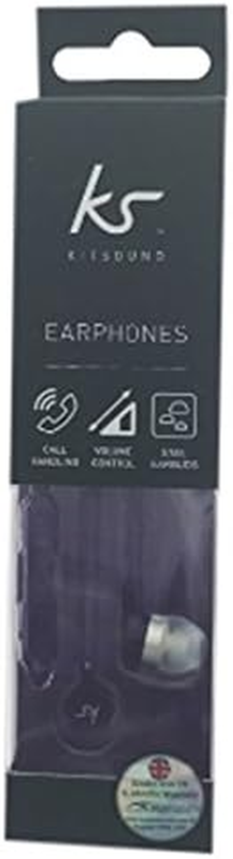 Kitsound Kit Sound Entry Mini-Ear Headphone Microphone with Purple KSMINIVCPU