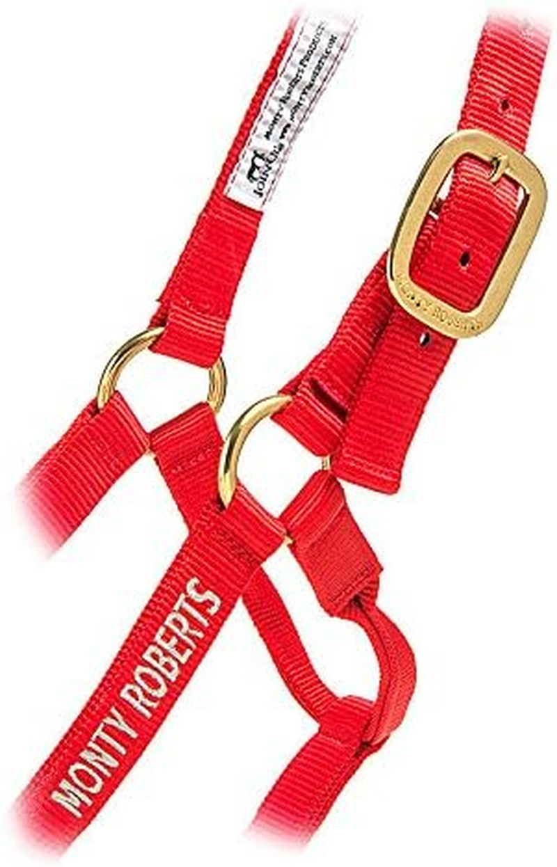 Monty Roberts Dually Headcollar (Small - Red) image number 1