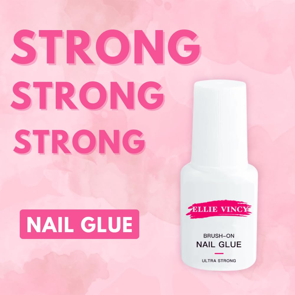 Super Strong Brush-On Glue for Nail Tips, Acrylic & Press-On Nails (7Ml / 0.24 Fl.Oz) &ndash; Long-Lasting & Fast-Drying Adhesive image number 2