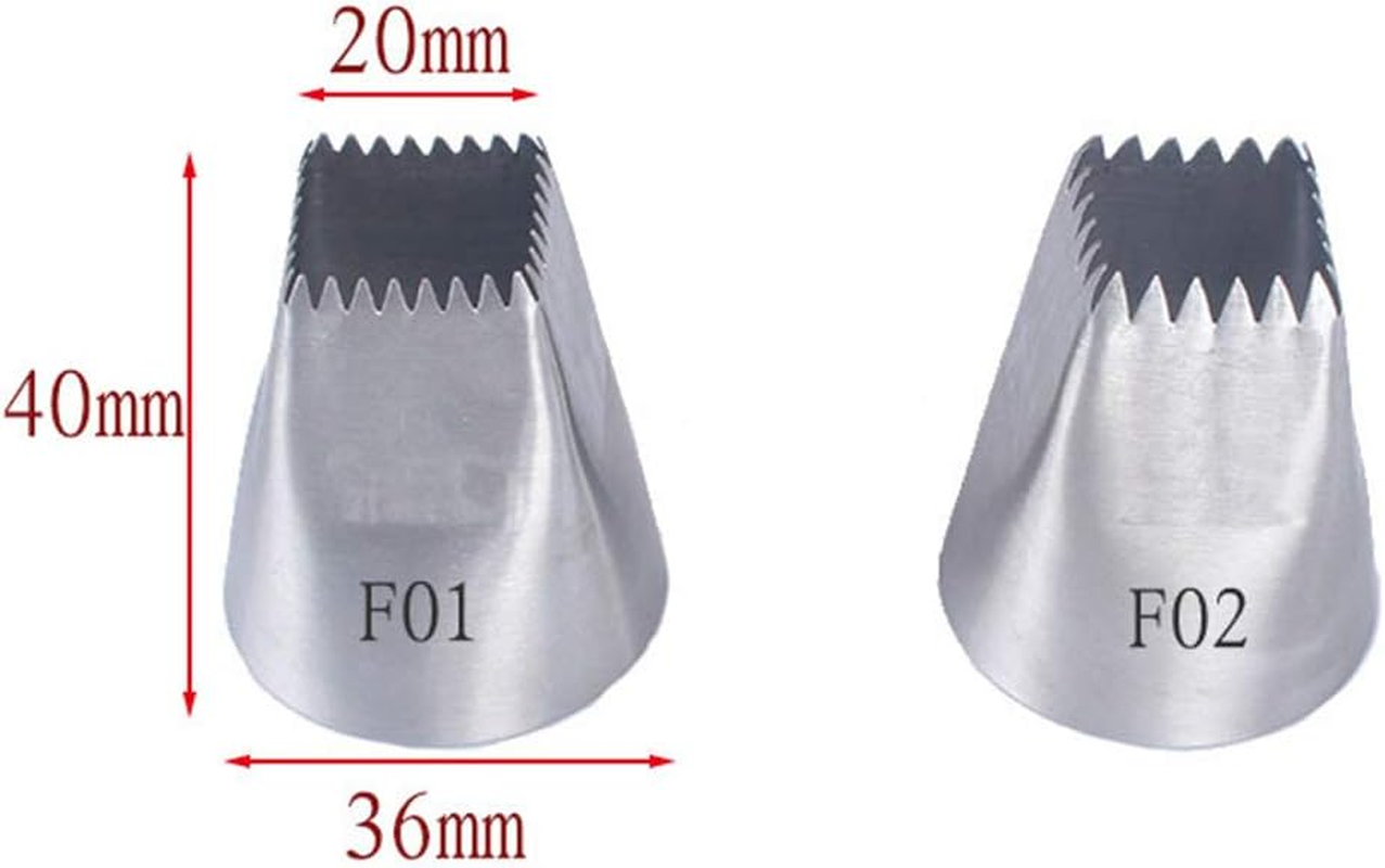 Fantasyday 4-Piece Piping Nozzle Set, Professional, High-Quality Stainless Steel Cake Decorating Tips, Baking Accessories, Christmas Pastry Tool for Baking Pastries, Icing, Cookies, Decorating Cakes image number 1