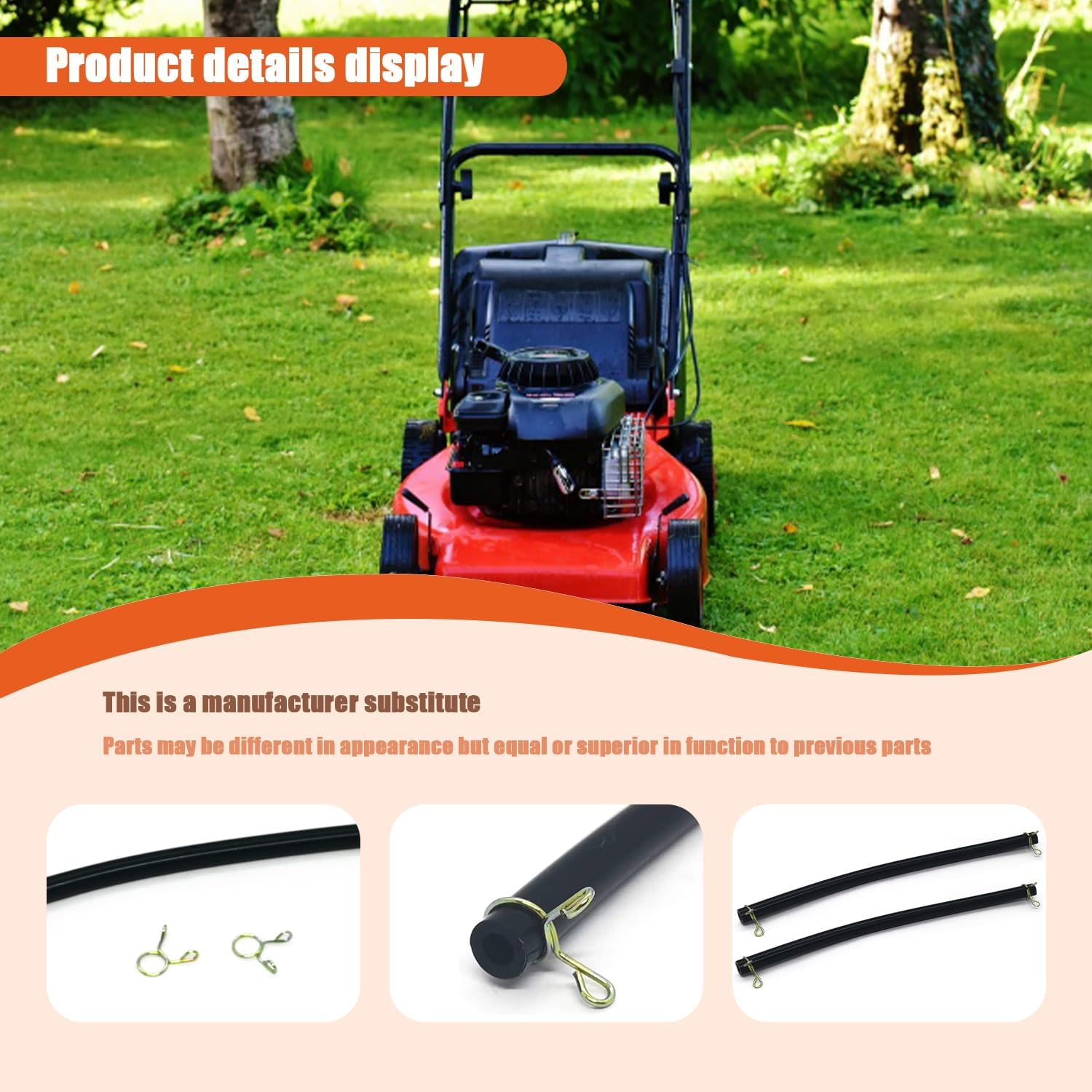 3/16 Generator Fuel Line with Clamp Replacement for Most Honda GX120 GX160 GX200 GX240 GX270 GX340 GX390 GX610 GX620 168F 5.5Hp 6.5Hp Engine Motor Generator Trimmers (2 PACK)