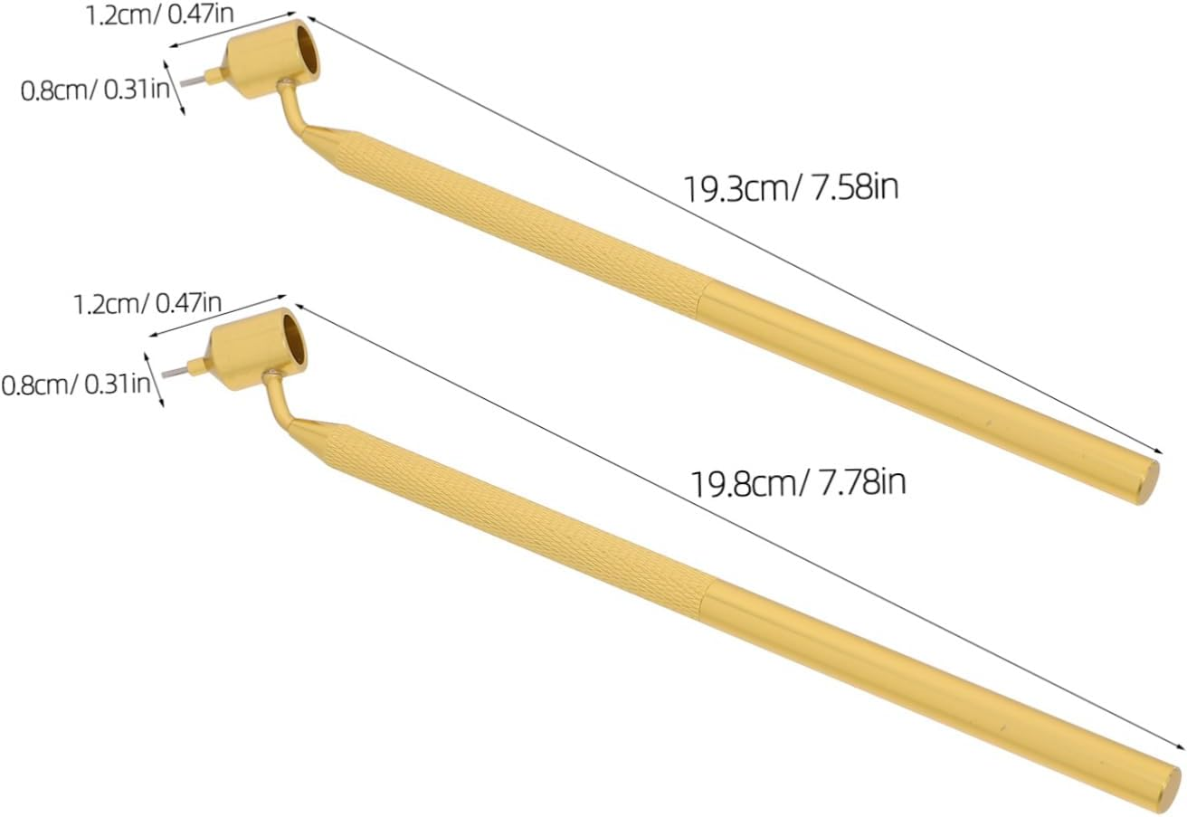 Angoily 2Pcs Refillable Touchup Paint Pen Slanting Tip for Precise Detail Work for Rock Chips and Scratch Repair Ergonomic Design for Efficient Application