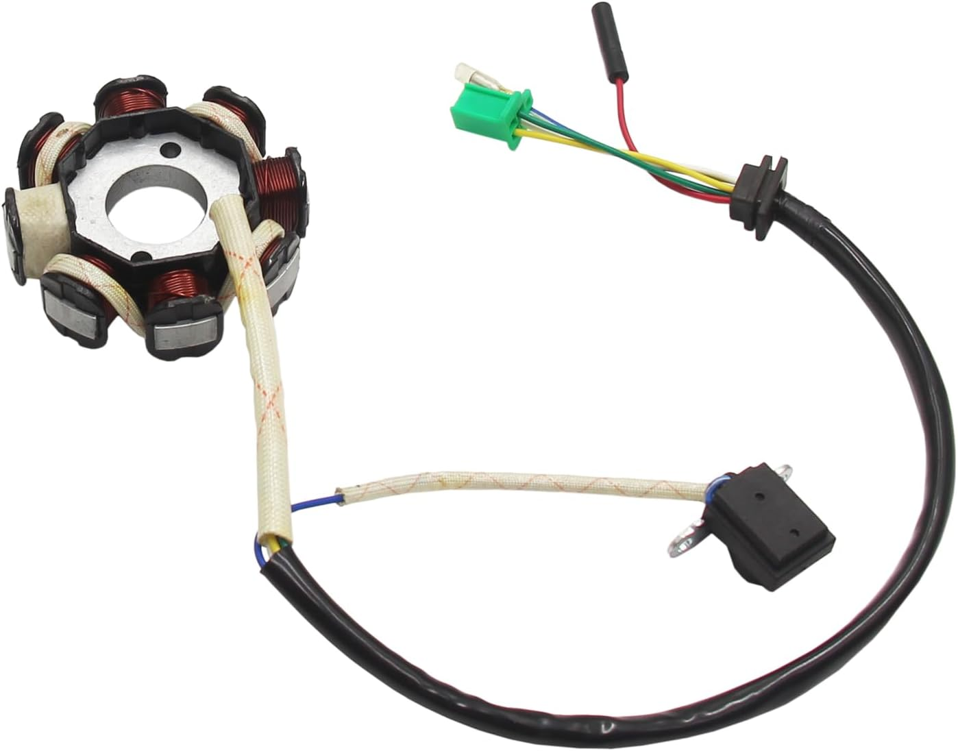 8 Coil Pole Magneto Flywheel Stator GY6 125Cc 150Cc Scooter PIT Quad Dirt Bike ATV Go Kart Moped AC 5 Wires image number 4