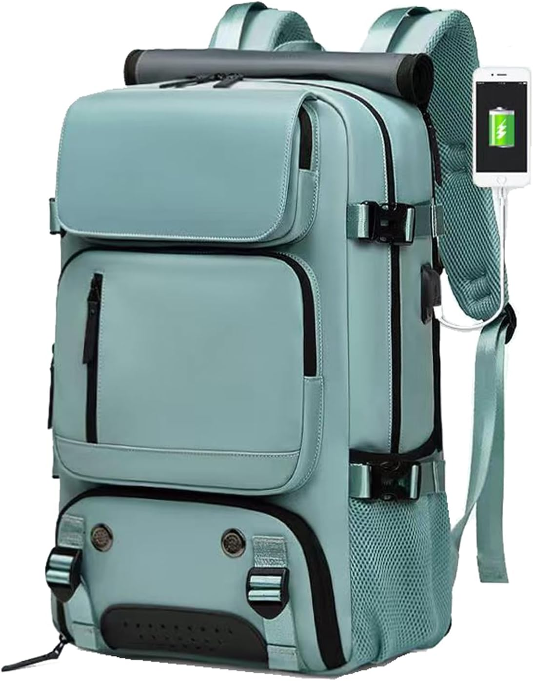 O-TBOST Carry on Travel Backpack Convertible Duffle Backpack Laptop Backpack for Men Women