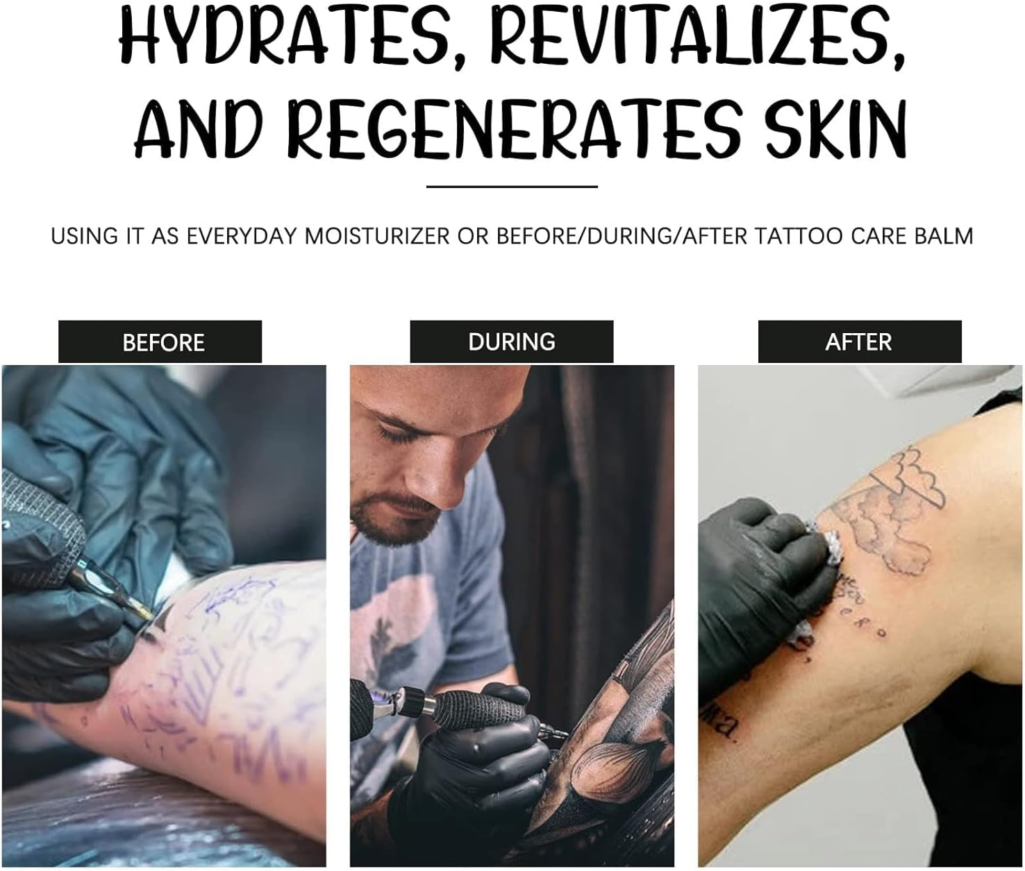 Tattoo Aftercare Butter Balm,2.6 Oz Tattoo Aftercare Healing Brightener for Color Enhance,Protects New Tattoos and Rejuvenates Older Tattoos,Natural Organic Tattoo Cream (1 Pcs | 2.6 Oz)