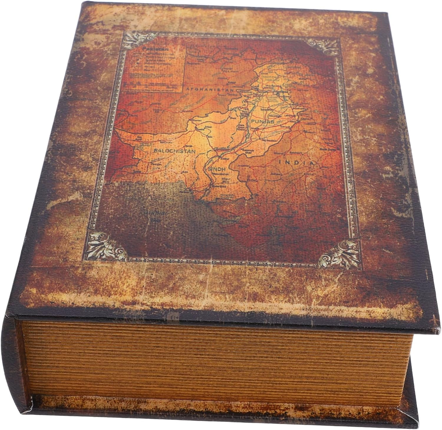 Fake Book Storage Box Simulation Book Shaped Key Container for Home Decor Bookshelf Decoration Lock Storage Organizer image number 4