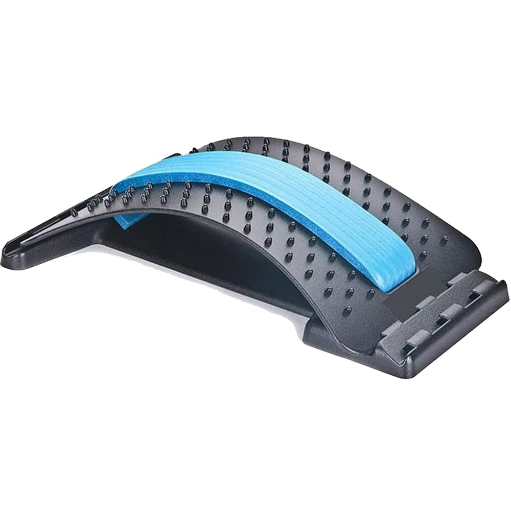 Massager Back Stretcher Lumbar Support Fitness Waist Spine Pain Relief image number 5