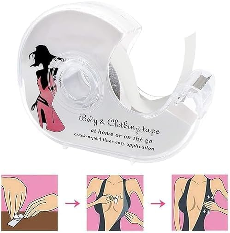 Double Sided Cloth Tape, 5 Metres Fabric Fashion Tape for Women, All Day Strength Tape Adhesive, Invisible and Clear Tape for Sensitive Skins image number 4
