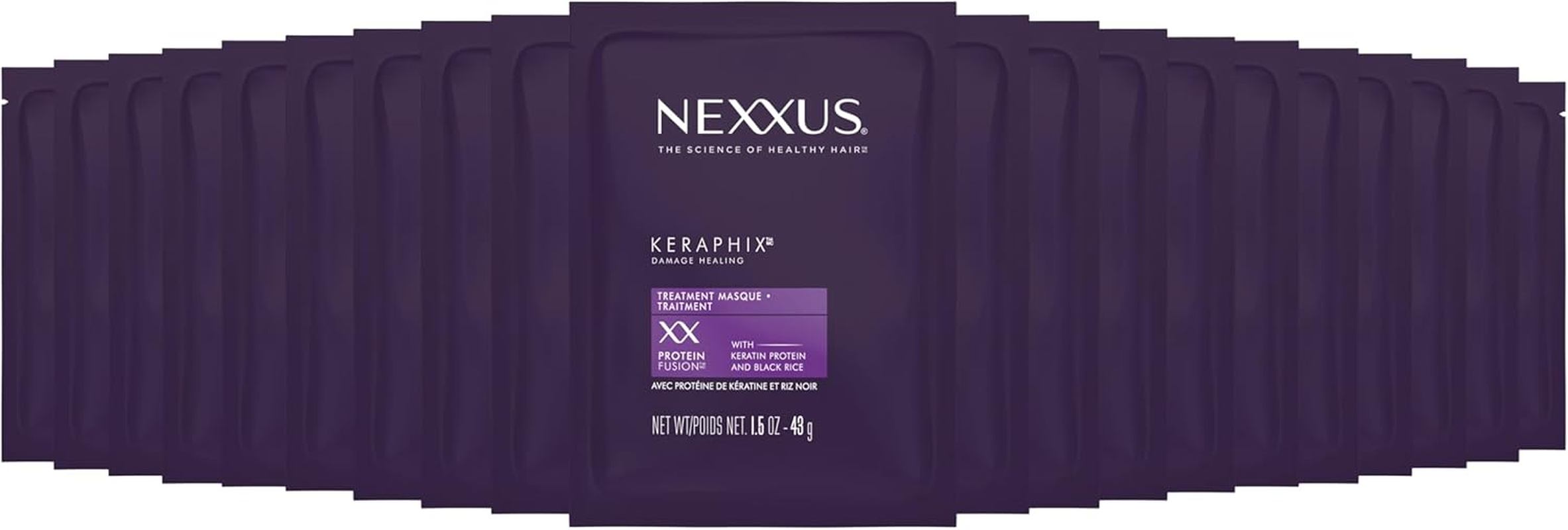 Nexxus Keraphix Masque, for Damaged Hair, 1.5 Oz, Pack of 20 image number 6