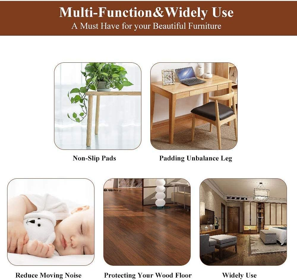 Tophomer 1M X 10Cm X 3Mm Felt Furniture Pads, Black, Rectangular, Felt Material, Self-Adhesive, for Sofa, Chair, Desk, Wood, Tile, Vinyl image number 2