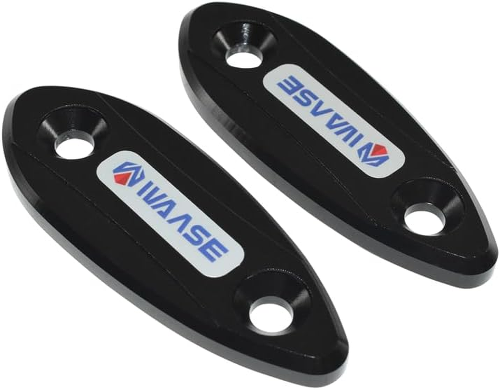 Motorbike Rearview Mirror Seat Decorative Cover Mirror Base for Kawasaki Ninja 250 250SL 300 400 650 ZX-6R ZX636 ZX6R ZX25R ZX-25R Ex250 Ex300 Ex650 (Black) image number 4