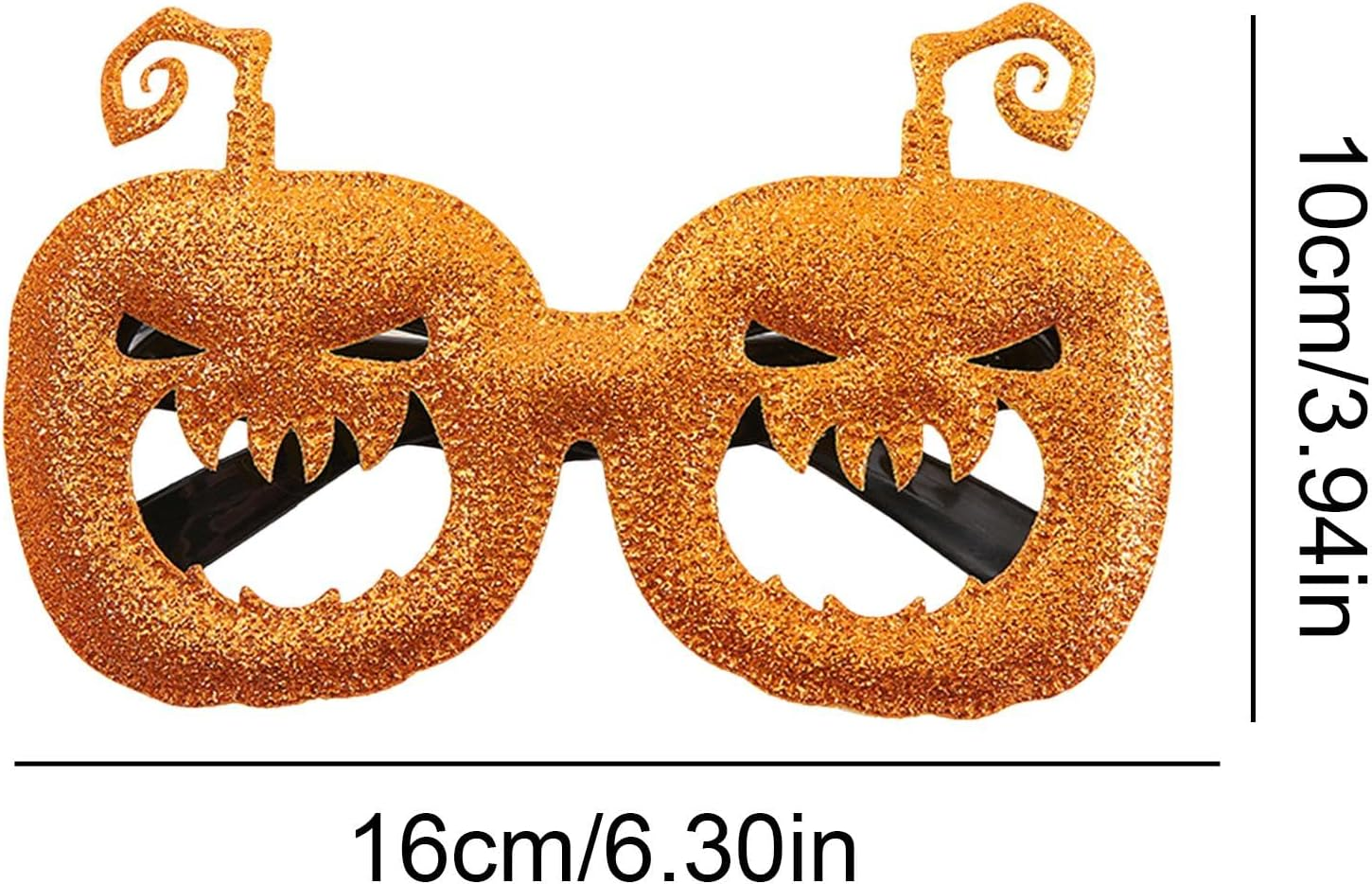 Pumpkin Glasses | Dress up Glasses | Costume Eyewear, Cosplay Glasses, Halloween Selfie Props, Prom Cosplay Rave Eyewear, Novelty Eyewear image number 4
